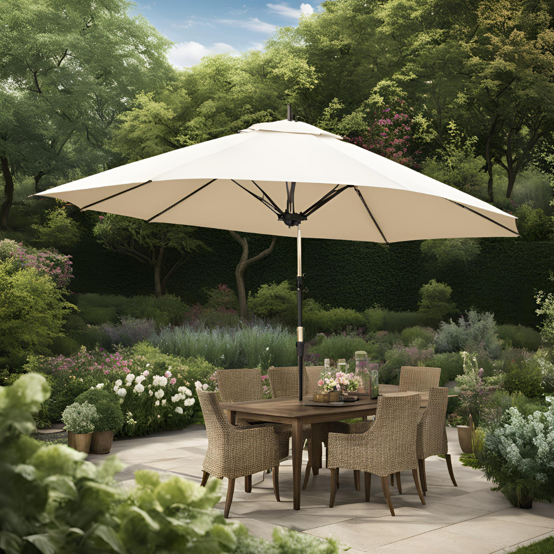 2.5m Cream Garden Parasol