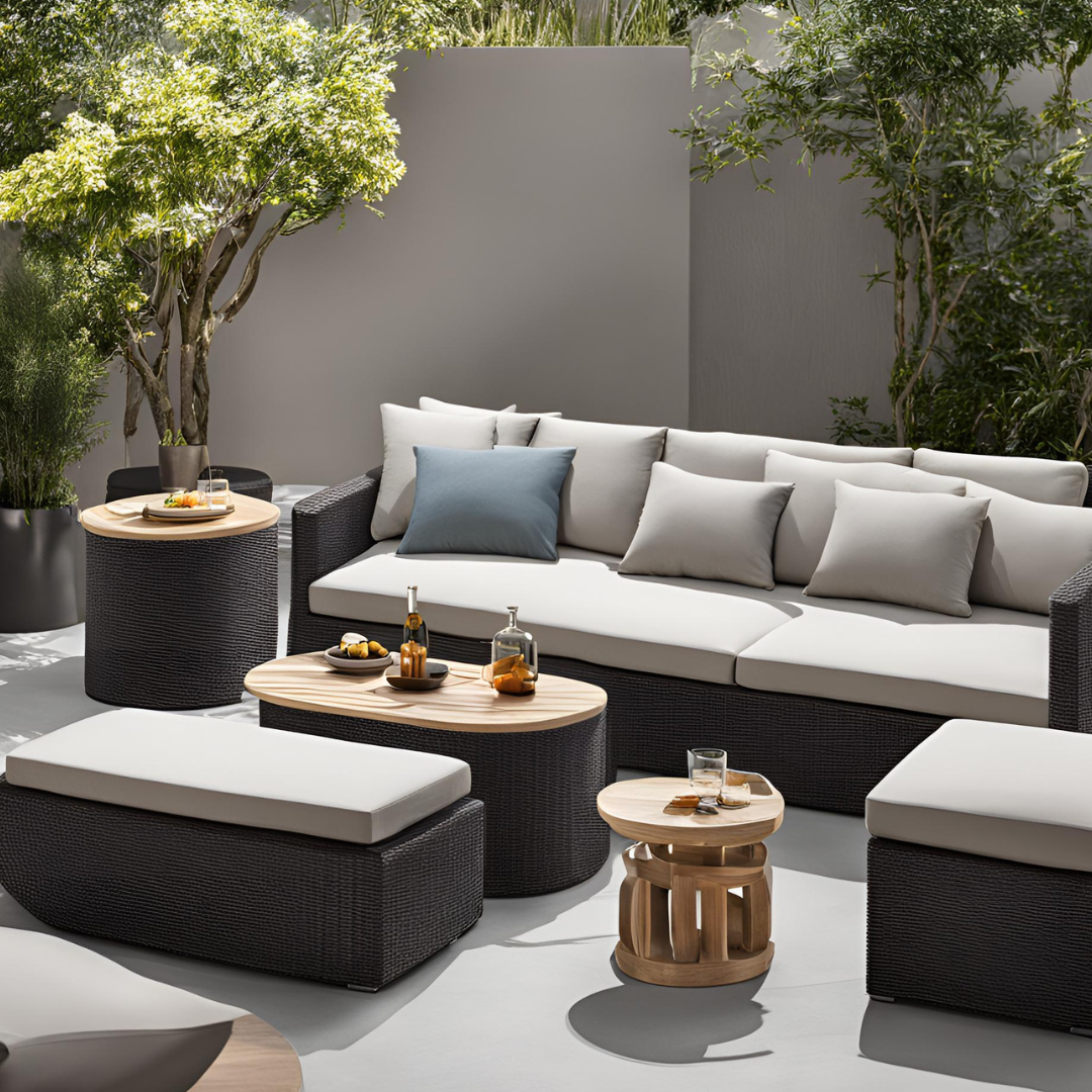 Rattan 4 Piece Garden Set