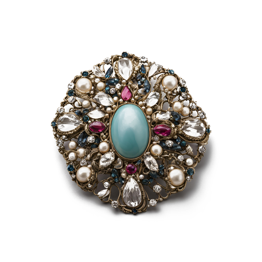 Sapphire Sparkle Brooch