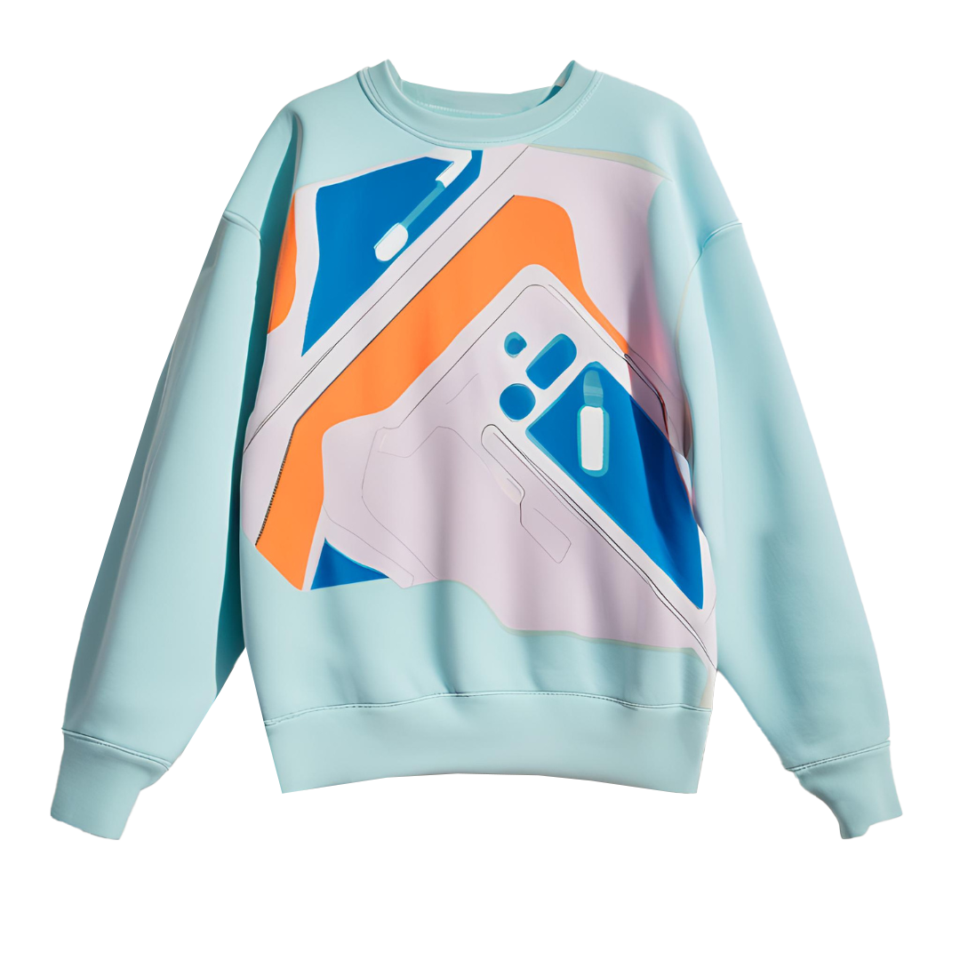 Unisex Futuristic Pattern Jumper