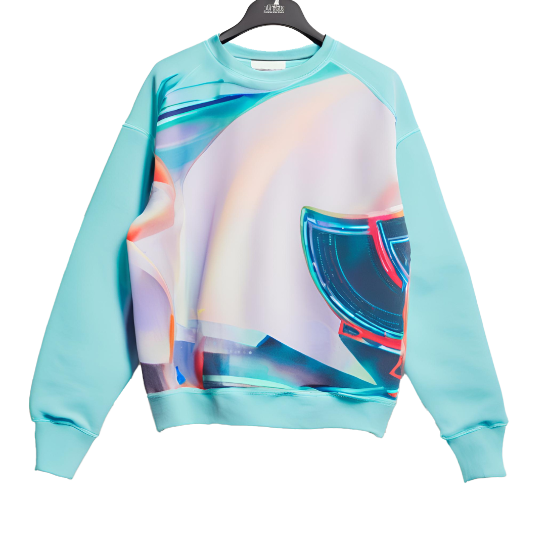 Unisex Futuristic Pattern Jumper