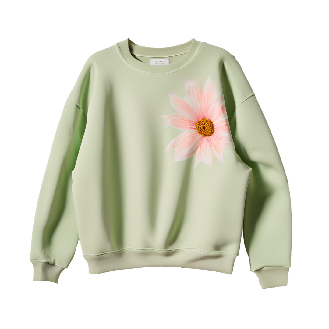Daisy Green Floral Sweater