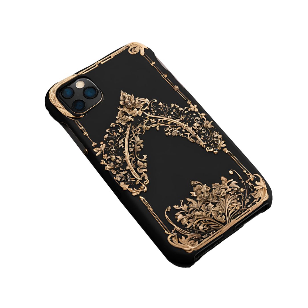 Black and Gold Smartphone Case