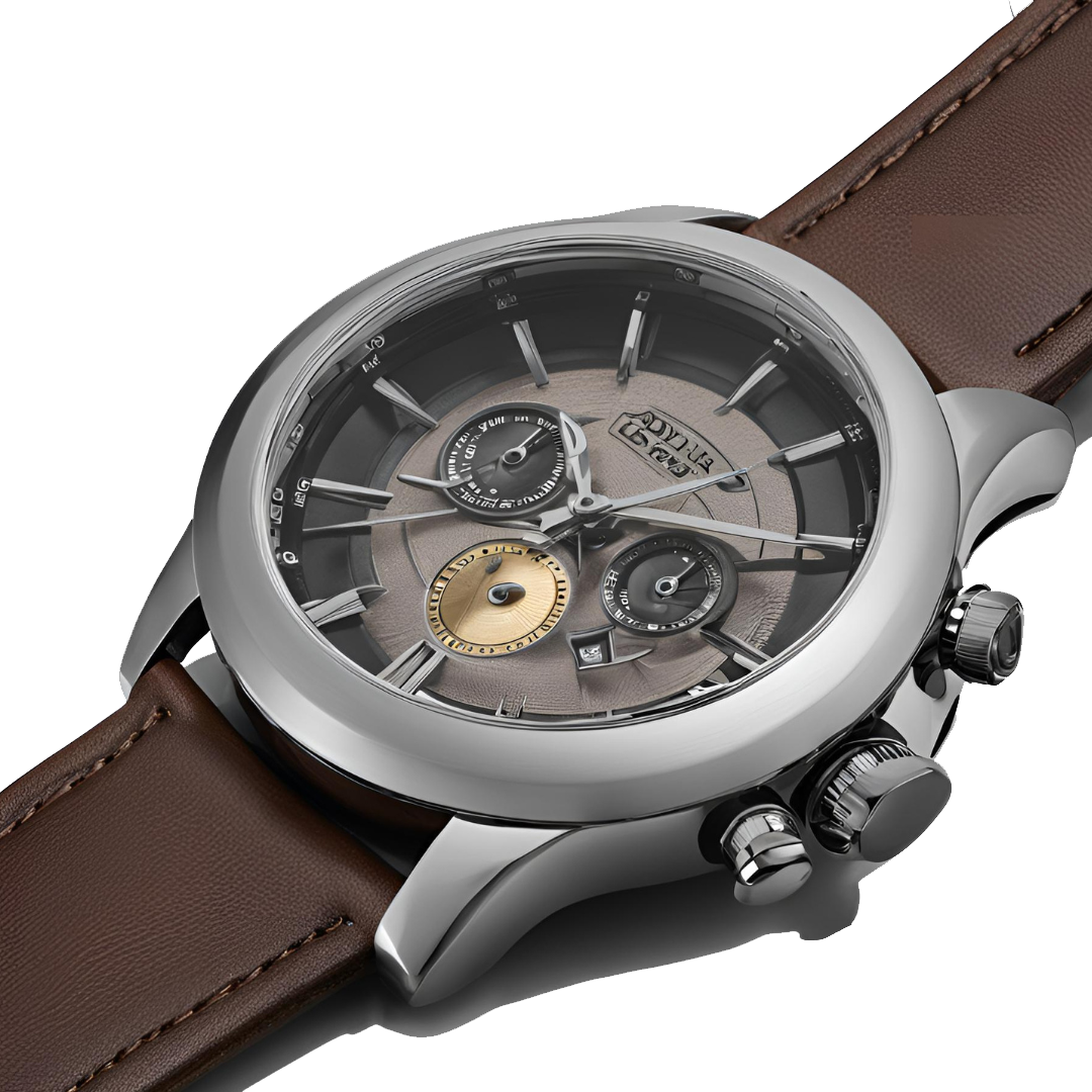 Timeless Classic Men's Brown Leather Watch