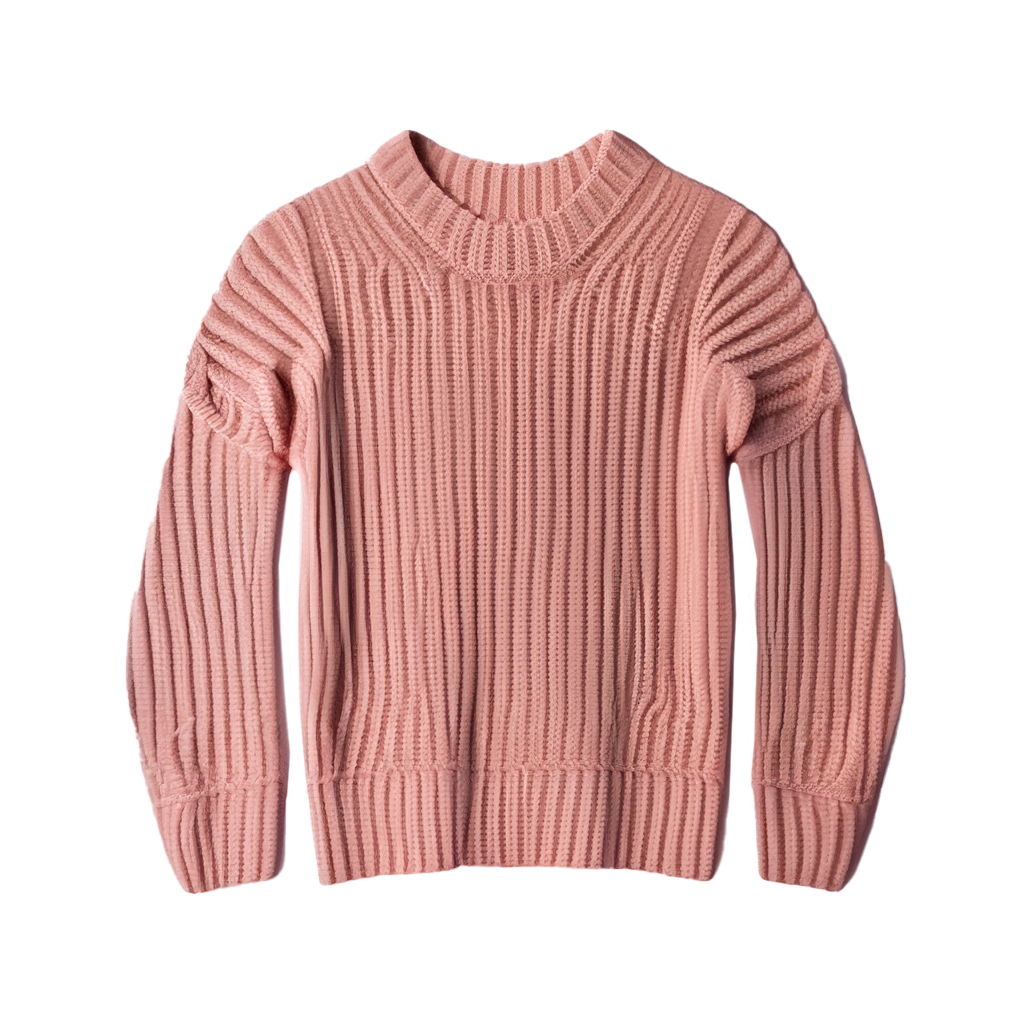 Ribbed Knit Pullover Sweater