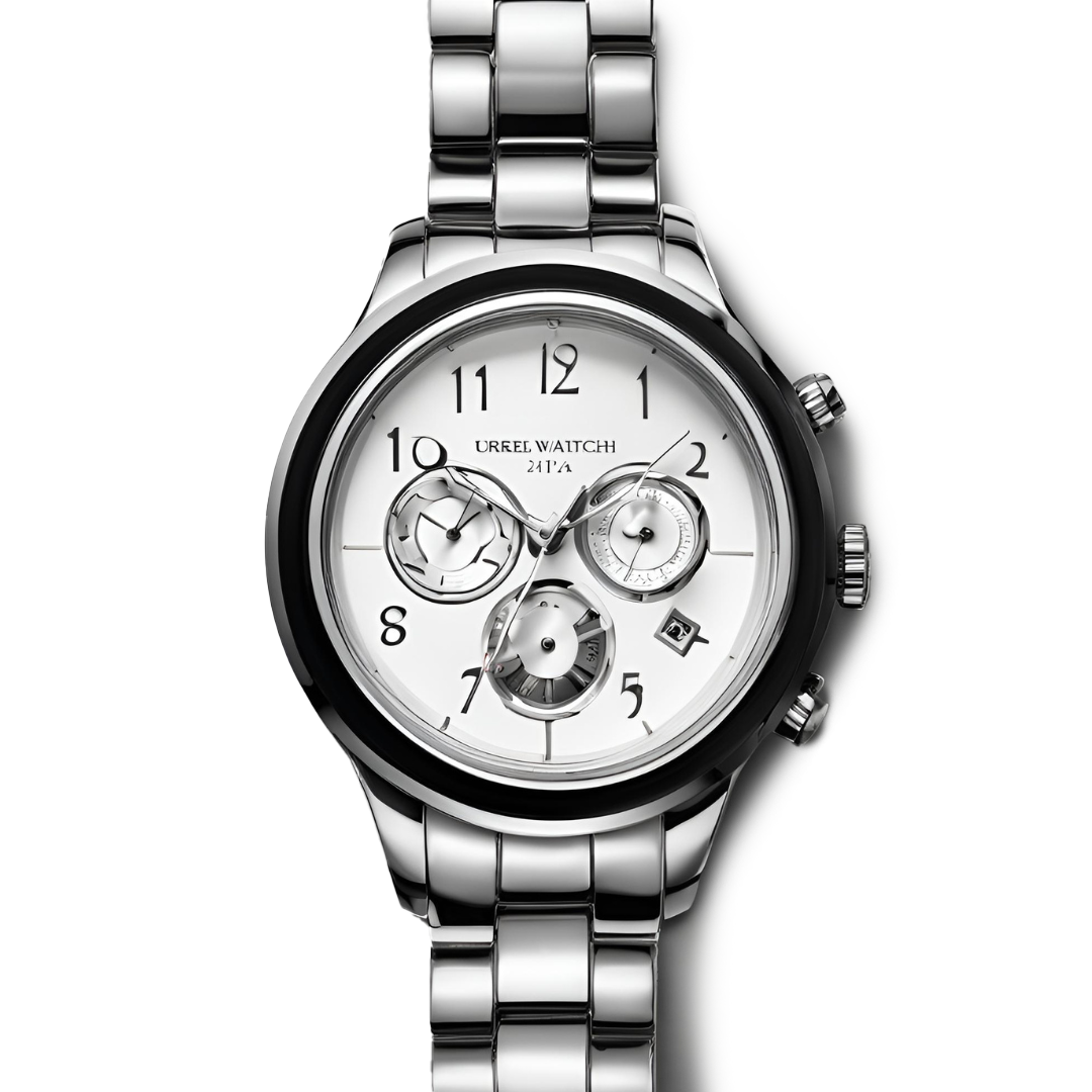 Chic Modern Men's Silver Stainless Steel Watch